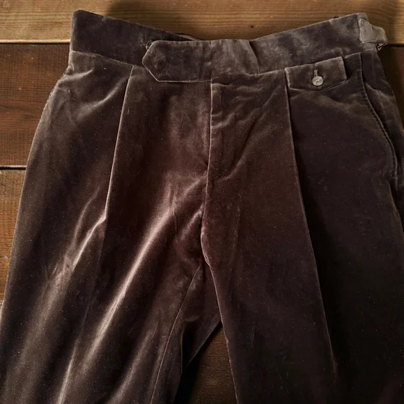 RARE - Caruso for Zero Camoshita Brown Velvet Suit - Handmade Italy - IT48/US38 - Picture 15 of 16